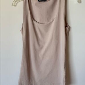 Zara Women's Beige Tank Top